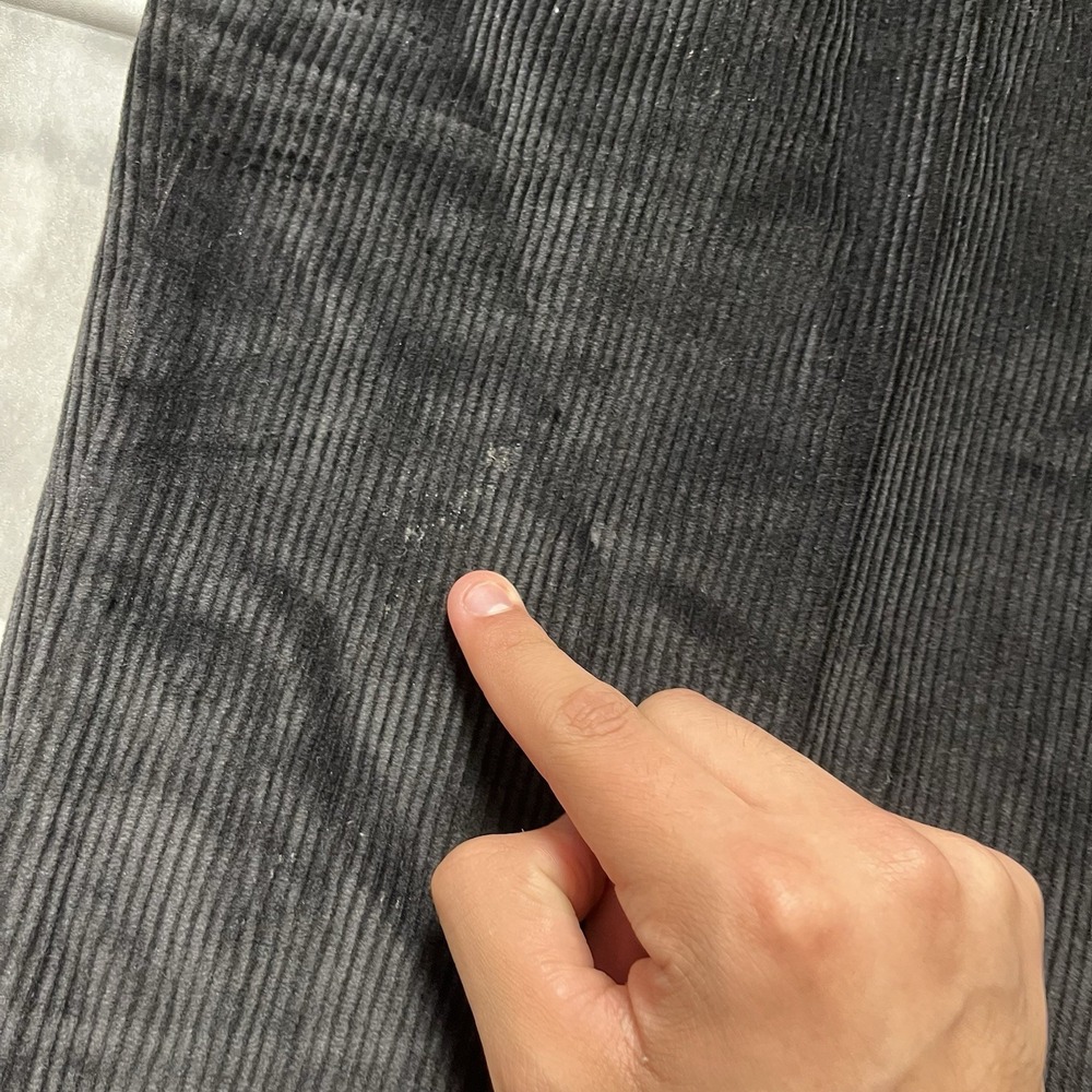 Mens Nautica Rigger Cuffed Pleated Corduroy Pants Size 38x30 Black - Picture 5 of 10